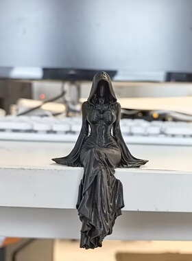 跨境新款死亡女士雕像摆件 Lady Reaper 神秘女坐姿动漫手办暗黑