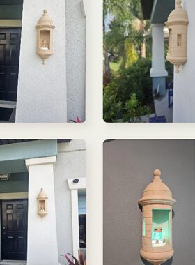 爆款现货 Puerto Rican Garita Wall Coqui Lamp无支架高脚壁挂灯