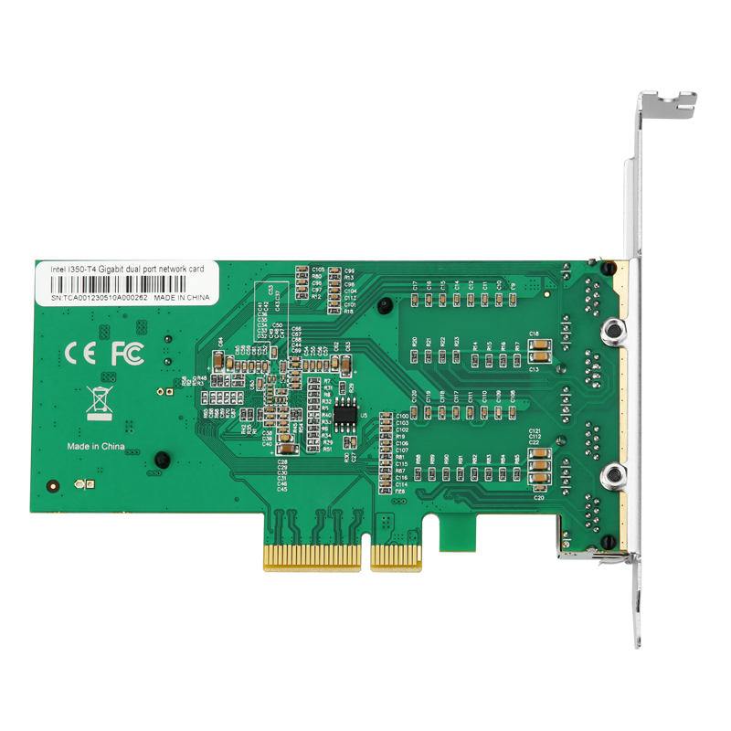 I350AM4四口千兆网卡 PCI-E X4服务器4口Intel i350t4 多口网卡汇聚软路由网吧PXE无盘启动更稳定兼容性好 - 图2