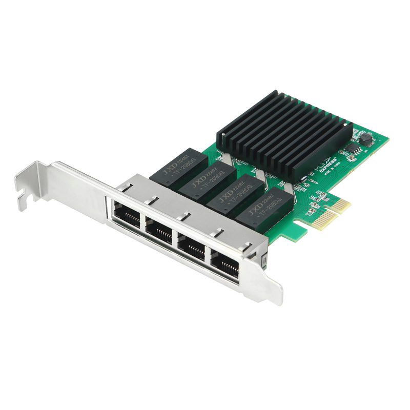 PCI-E千兆网卡4口X1pcie台式机四口8111&I350-T4 X4服务器网卡INTEL英特尔I82576T4群晖esxi以太网汇聚软路由 - 图3