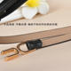 Skirt belt for women 2025 new style decorative genuine leather thin black versatile dress suit small belt narrow summer