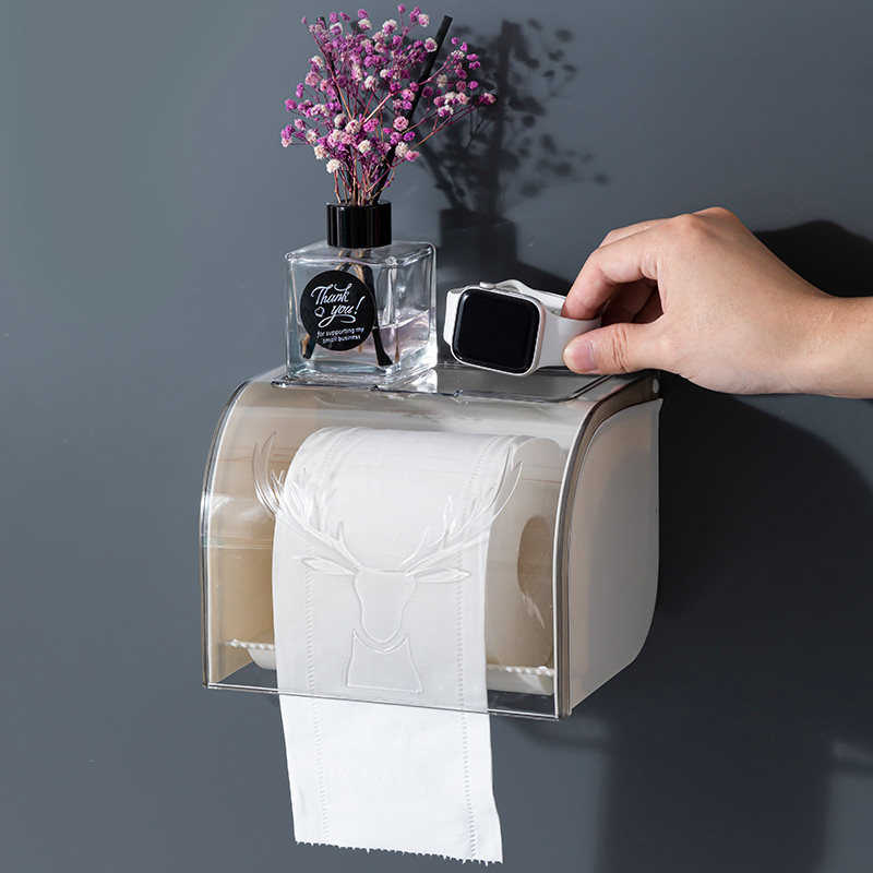 轻奢风免打孔纸巾盒卫生间防水厕所抽纸卷纸盒洗手间收纳浴室壁挂,淘宝优惠券,粉丝福利购,淘宝优惠卷