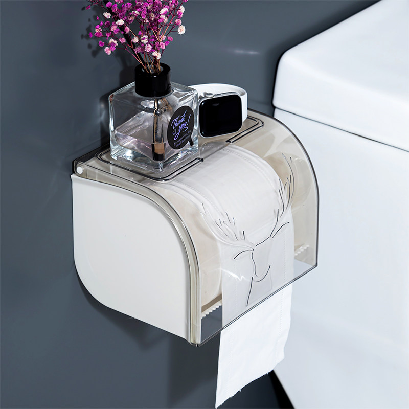 轻奢风免打孔纸巾盒卫生间防水厕所抽纸卷纸盒洗手间收纳浴室壁挂,淘宝优惠券,粉丝福利购,淘宝优惠卷