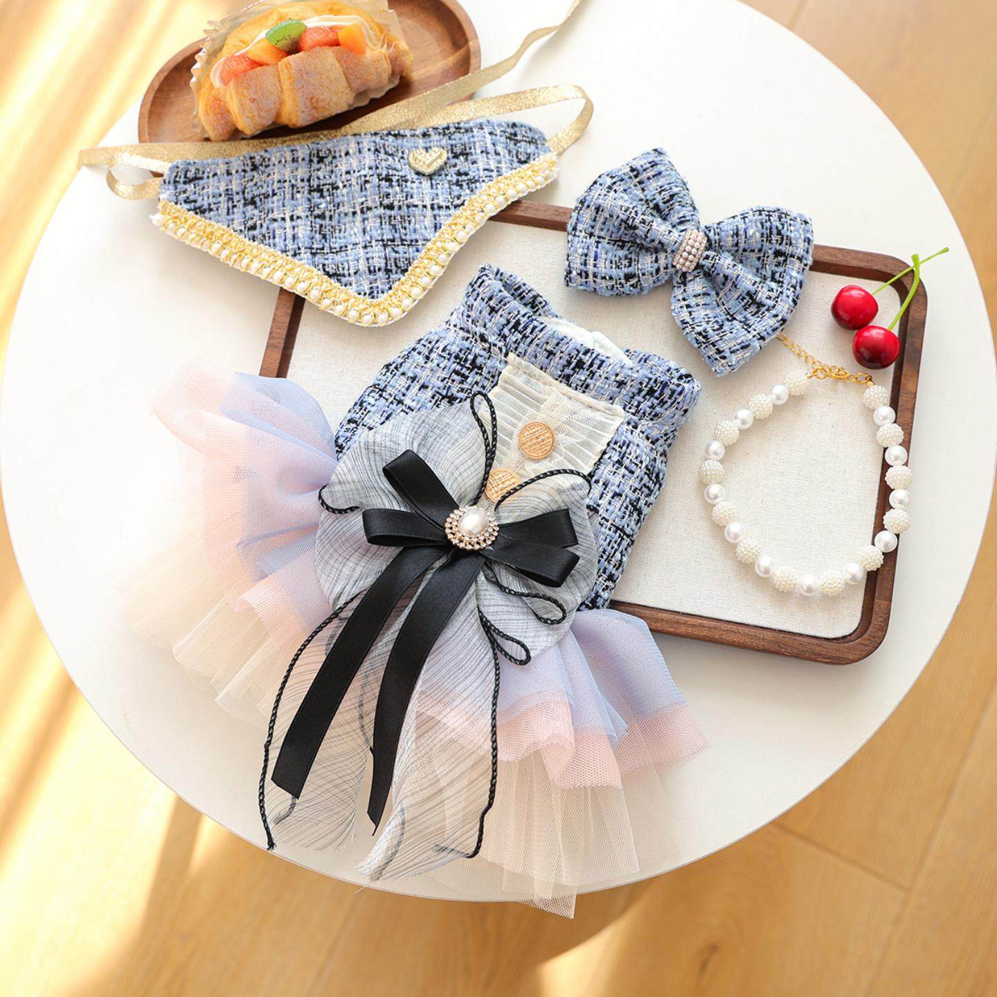 PETCIRCLE宠物小狗猫咪衣服小型犬秋冬新款香风系列服饰套装,淘宝优惠券,粉丝福利购,淘宝优惠卷