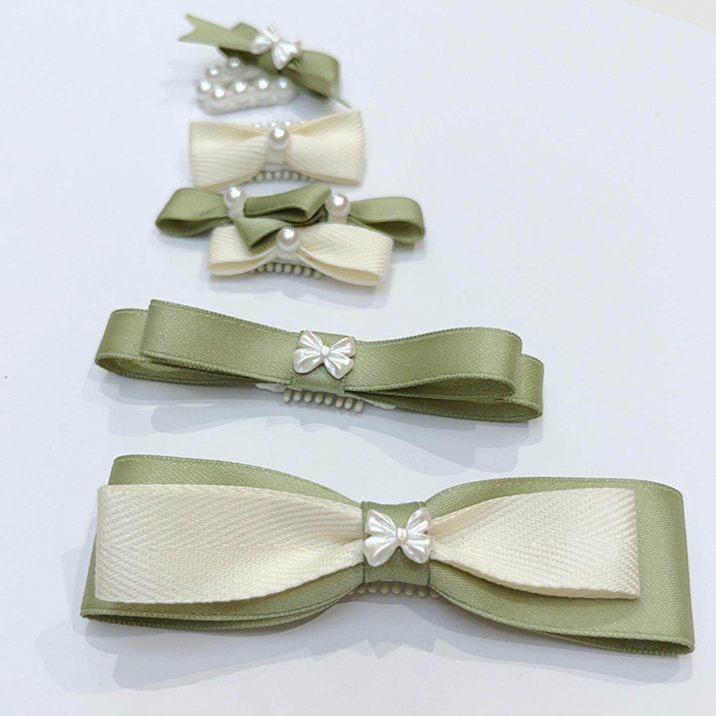 薄荷曼波绿色宠物BB夹约克夏马尔济斯发夹比熊发卡蝴蝶结狗狗头饰,淘宝优惠券,粉丝福利购,淘宝优惠卷