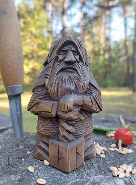 跨境奥丁新款异教徒摆件家居套装设计神像创意设计神像异教徒庭院