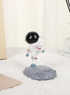 创意宇航员手机支架摆件树脂工艺品节日礼品太空人手办桌面装饰品