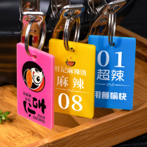 Customised digital number plate Restaurant Spicy Hot called Number plate Restaurant Key hand Card Wide card Registered Sign registered brand