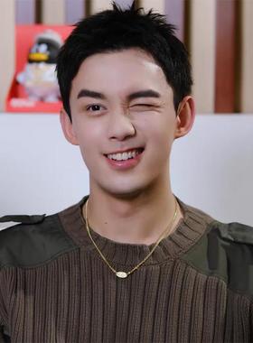 法国CanaryKiss新款简约高级kvk吴磊同款平替蟒蛇纹项链女小众设