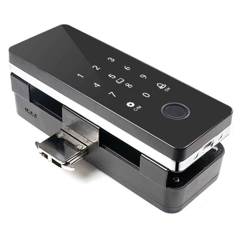 Youku DW700 glass door lock Tuya APP version fingerprint lock swipe IC card office password smart access control attendance
