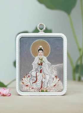 绿度母白度母观音扎基本命佛唐卡