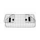 Car pet dog isolation net guardrail trunk car safety car artifact front SUV fence