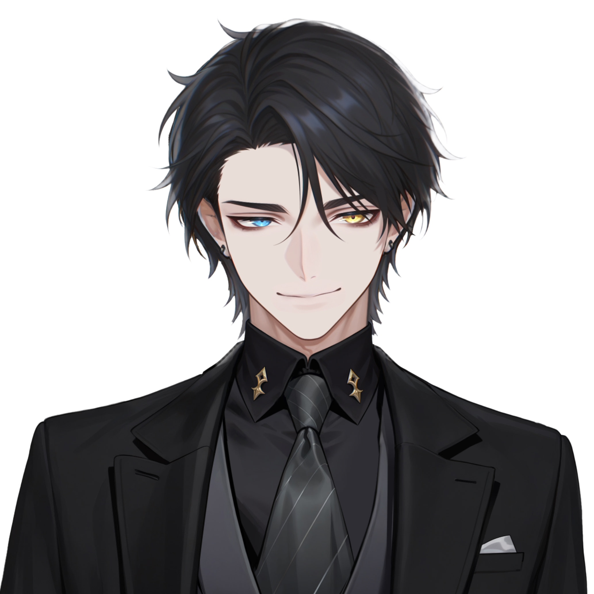 live2d虚拟主播成品公皮男黑发西服抖音直播虚拟形象设计虚拟主播 - 图2