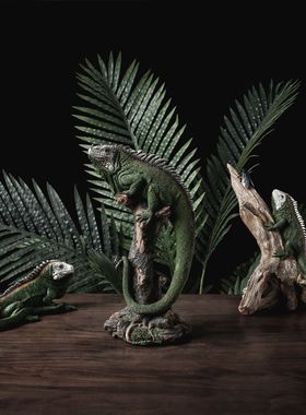 仿真蜥蜴摆件办公室变色