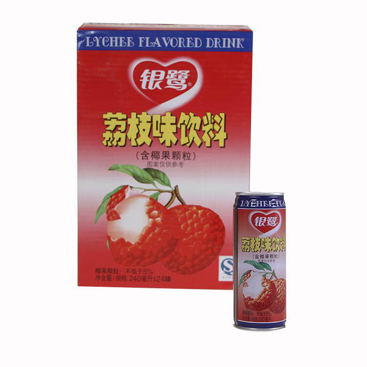 荔枝味椰果颗粒荔枝爽整箱240饮料 广农乐果味/风味饮料