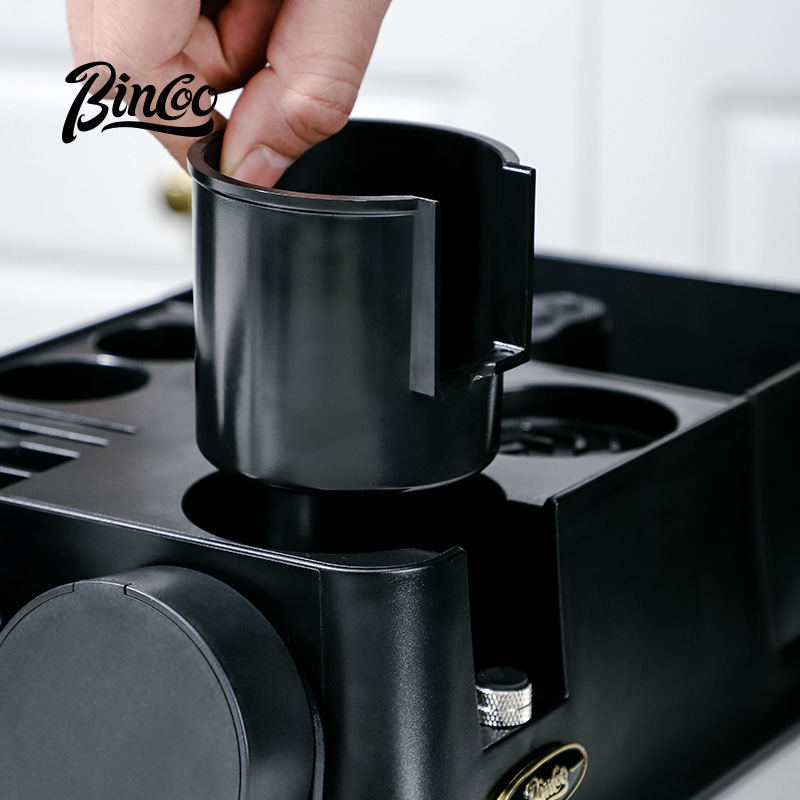 bincoo布粉器咖啡工具全套压粉器底座粉锤手柄配件器具收纳三件套 - 图3