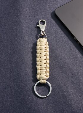 简素编绳挂扣环日常随身钥匙挂件休闲手提袋挂饰连接小挂链挂玩偶