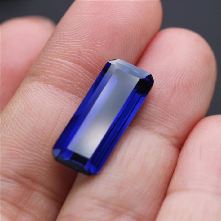 LONG SIZE 8x20MM 8A级坦桑蓝宝石裸石饰品配件DIY戒面配石-图3