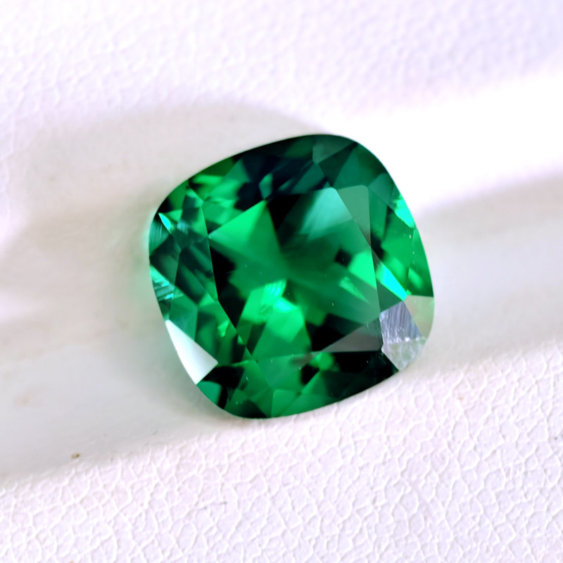 Russian emerald square ring with loose stone