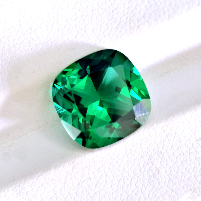 Russian emerald square ring with loose stone