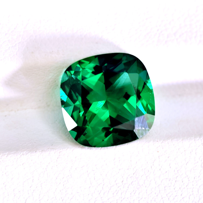 Russian emerald square ring with loose stone