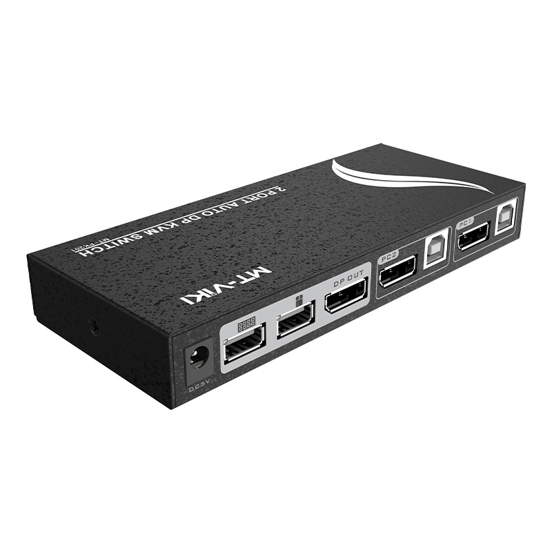 迈拓维矩 DP切换器KVM2口 2进1出电脑共用鼠标键盘显示器高清4k 分配器显示一分二usb打印机共享器 PK401 4
