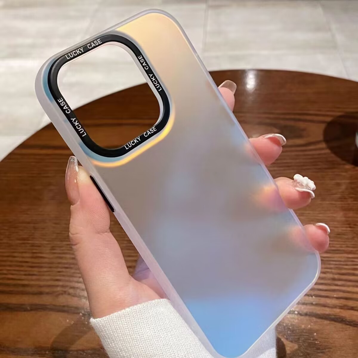 IMD变色龙磨砂镭射适用苹果13Promax高级感iPhone14pro手机壳新款12pro渐变色ip11透明xr防摔x男女保护套plus