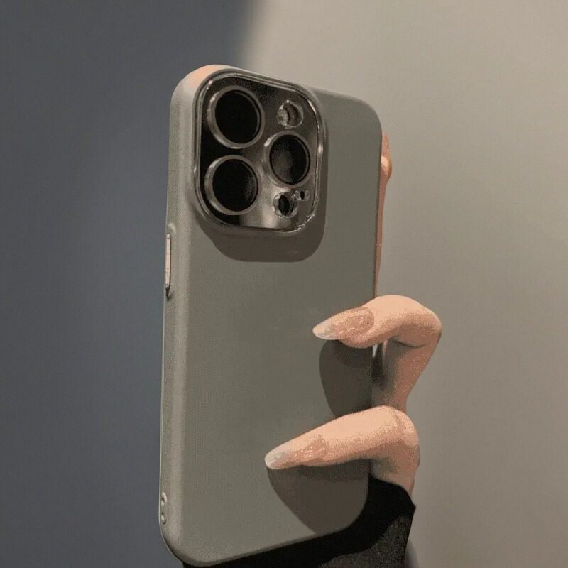 液态小视窗适用iPhone16promax手机壳液态硅胶苹果15全包镜头13新款情侣12小众高级感14pro男女简约保护套17