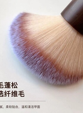 渐变美甲粉尘刷清洁指甲灰尘软毛刷短柄穿戴甲腮红散粉化妆刷