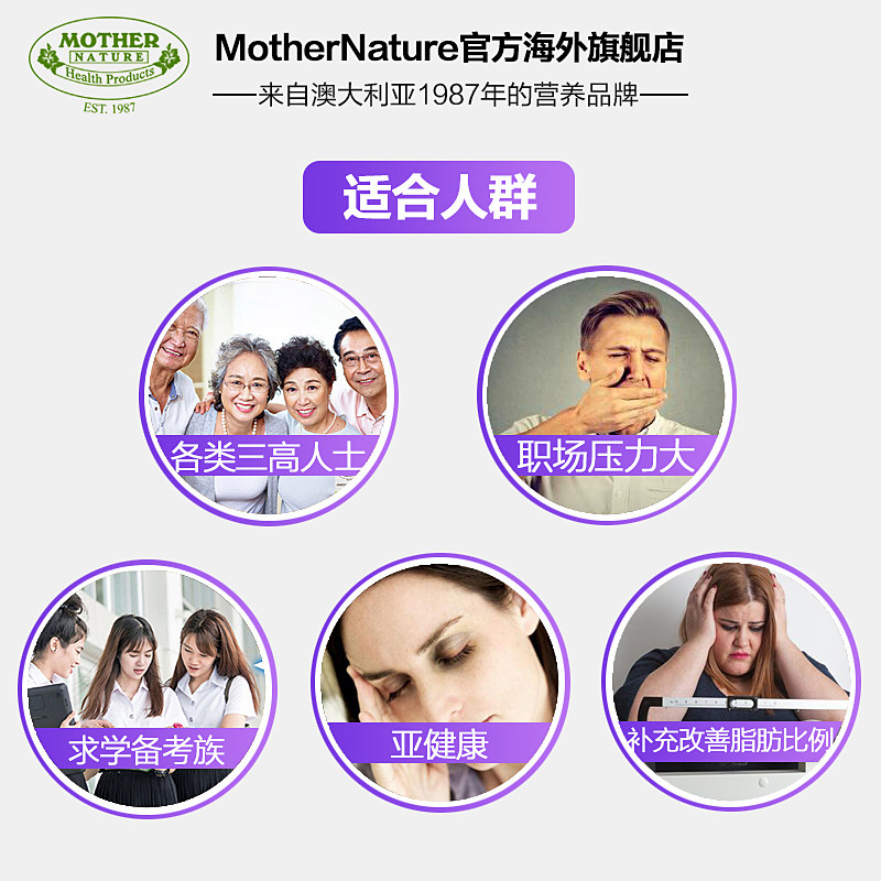 mn澳洲深海鱼油成人dha软胶囊 MotherNature海外鱼油/深海鱼油