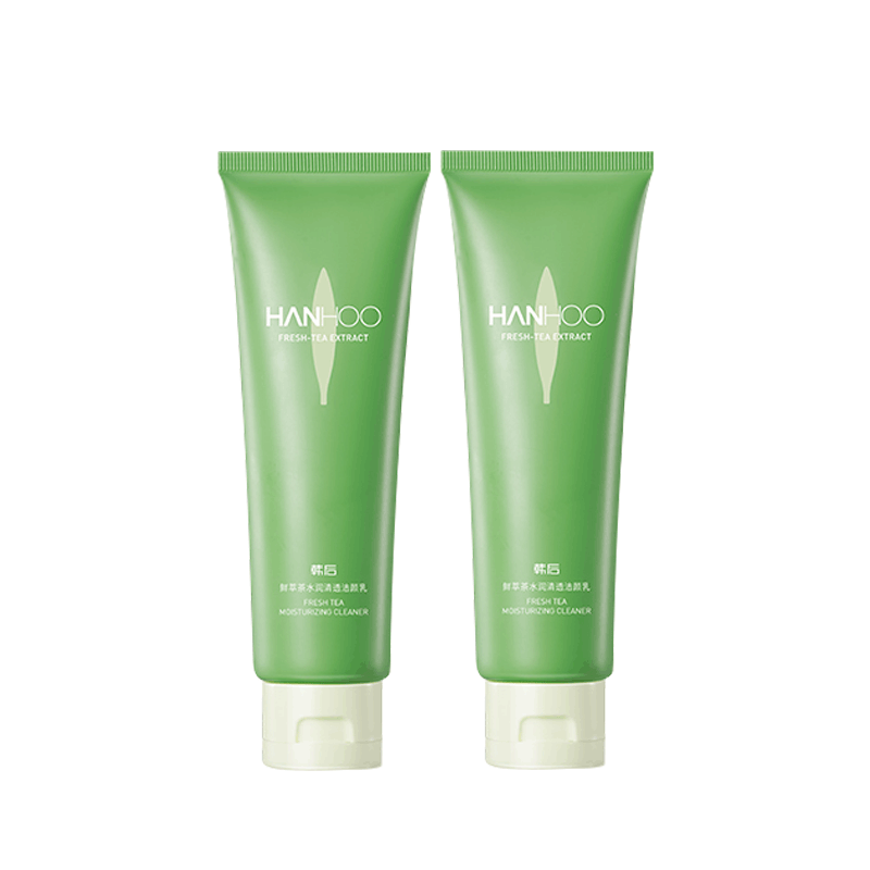 韩后鲜萃茶女清洁毛孔控油洗面奶 韩后金妆洁面