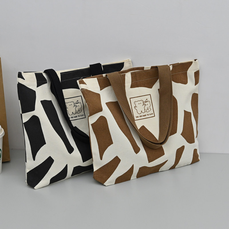 女夏2022年新款单肩手提袋帆布包 qtj女士包袋