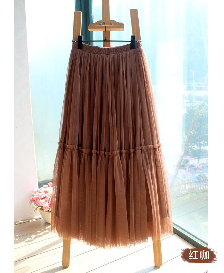 2020秋季新款洋气百褶高腰半身裙子 twgu半身裙