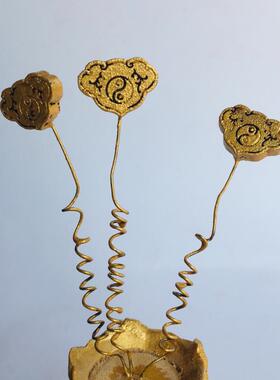 特卖道家用品法器 道冠道巾马尾帽六角帽 正一道士帽 木质莲花冠