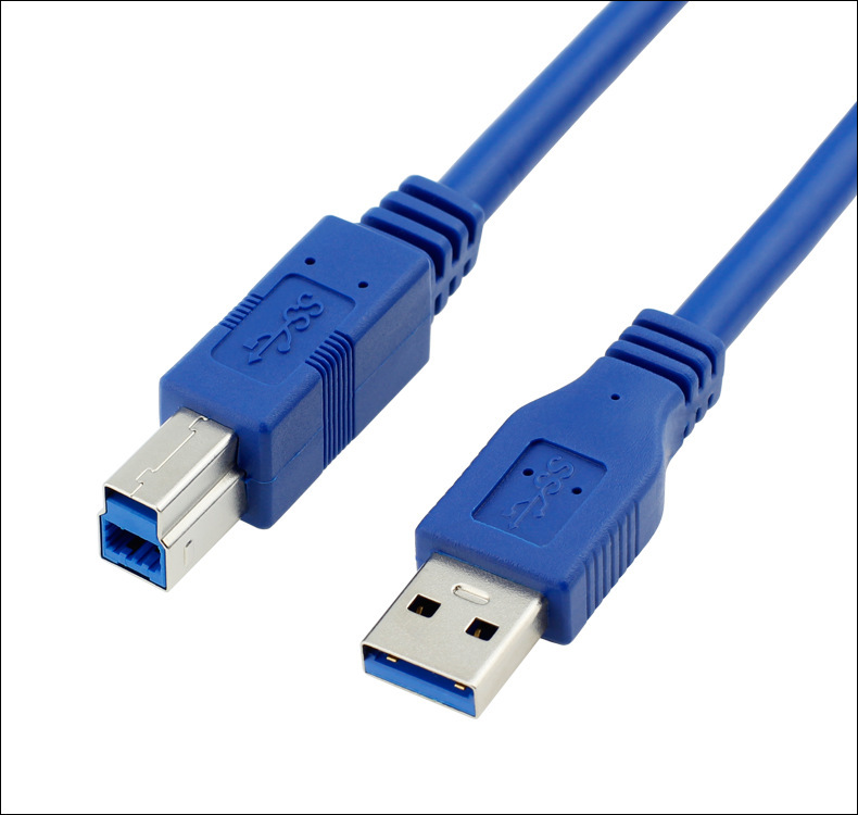 瑞霏 USB3.0方口打印机线方口硬盘盒公对公高速数据连接线1/3/5米