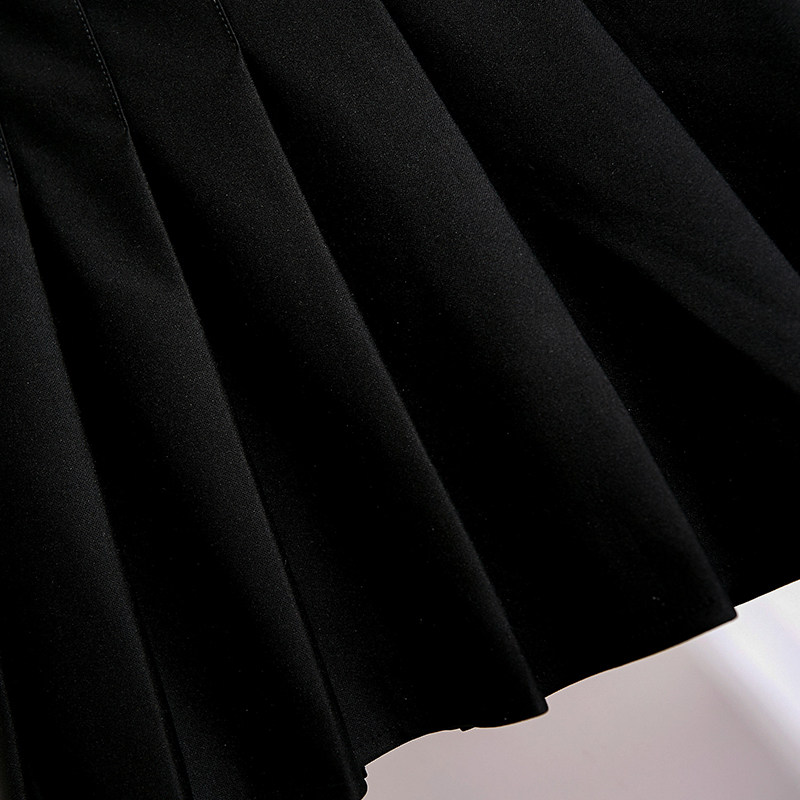 2022年新款超大码防走光高腰百褶裙 秋伊梵半身裙