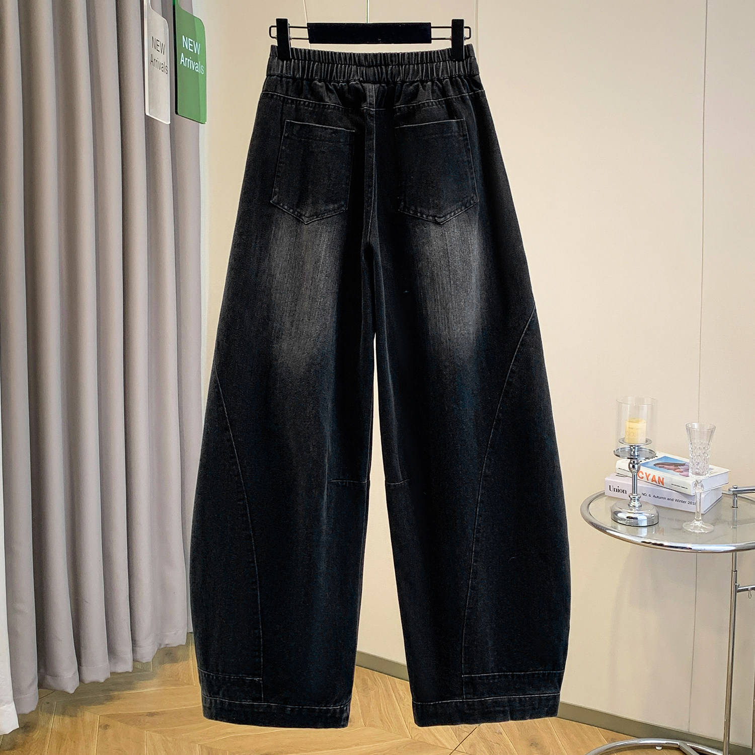 梨形身材胖MM遮胯显瘦百搭弯刀裤女2026春季新款通勤风休闲阔腿裤,淘宝优惠券,粉丝福利购,淘宝优惠卷