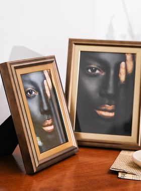 欧式风金属6寸家居客厅相框摆台