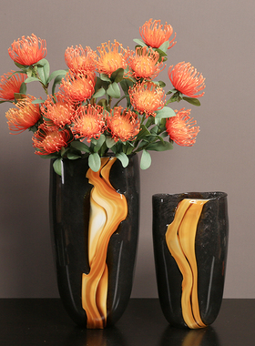 琉璃水培美式风样板房现代花瓶