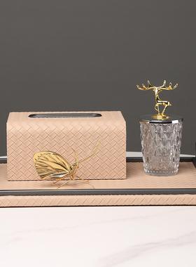 长方形茶几样板间梳妆台收纳托盘