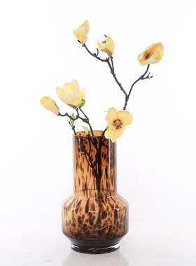 轻奢风玻璃插花电视柜创意装饰品