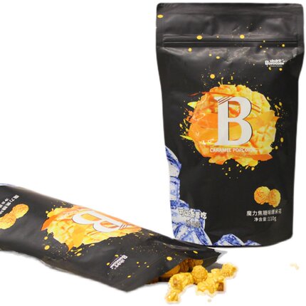 抱抱堂影院同款焦糖巧克力味爆米花便利店同款追剧宅家休闲零食