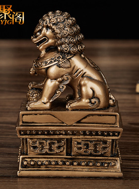 直销北京狮子摆件一对大号北京狮宫门狮家居风水商务礼品