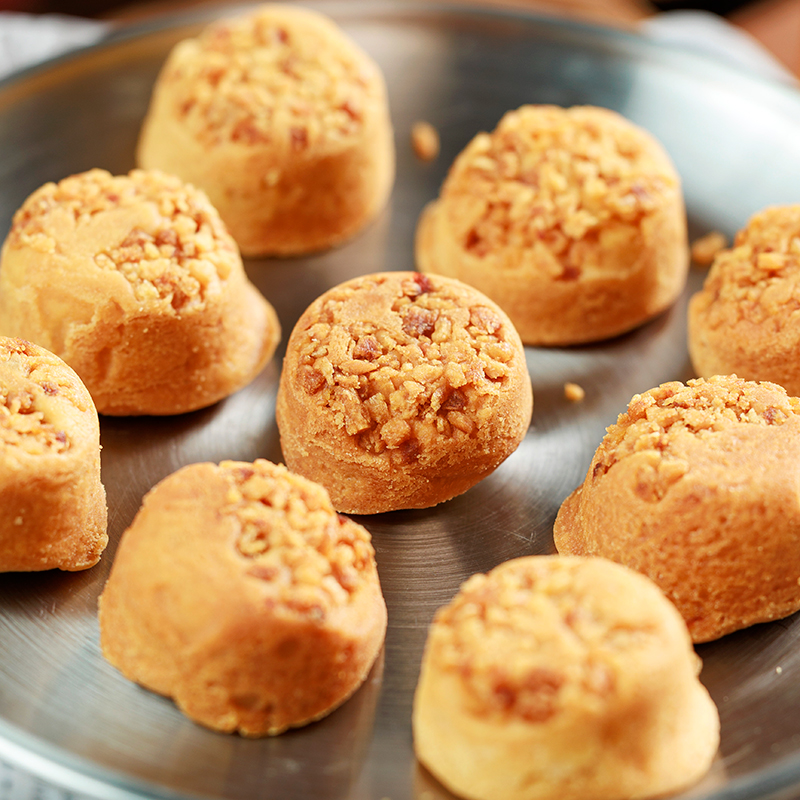 一口一个！寻脆记迷你黄油凤梨酥台湾风味手工糕点下午茶点心零食 - 图1