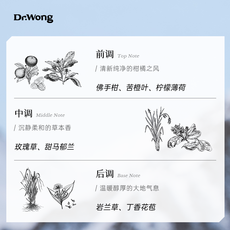 Dr.Wong雪山温泉精油泡浴液泡脚泡澡温暖身心天然植物油配方 - 图0