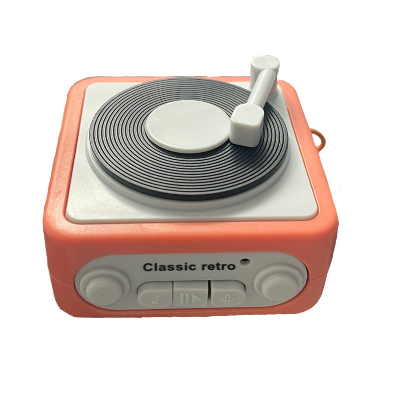 复古留声机钥匙扣学生创意奖品趣味书包配饰儿童小礼物唱片机挂件