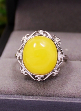 纯银戒指空托镂空镶嵌活口S925