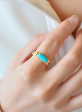 diy四爪蜜蜡琥珀玉石戒指空托