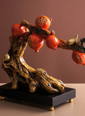 丼美树脂新中式桌面摆件