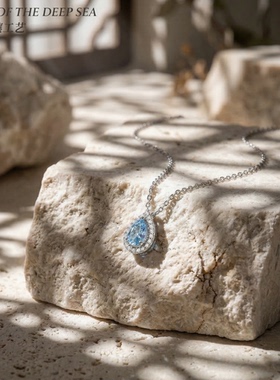 鹿妮一眼显贵的法式蓝宝石项链